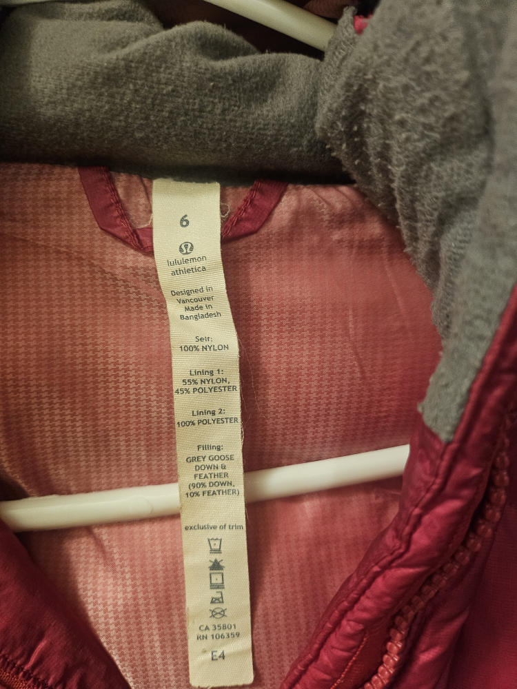 pre-loved Lululemon coat image indicator(6)