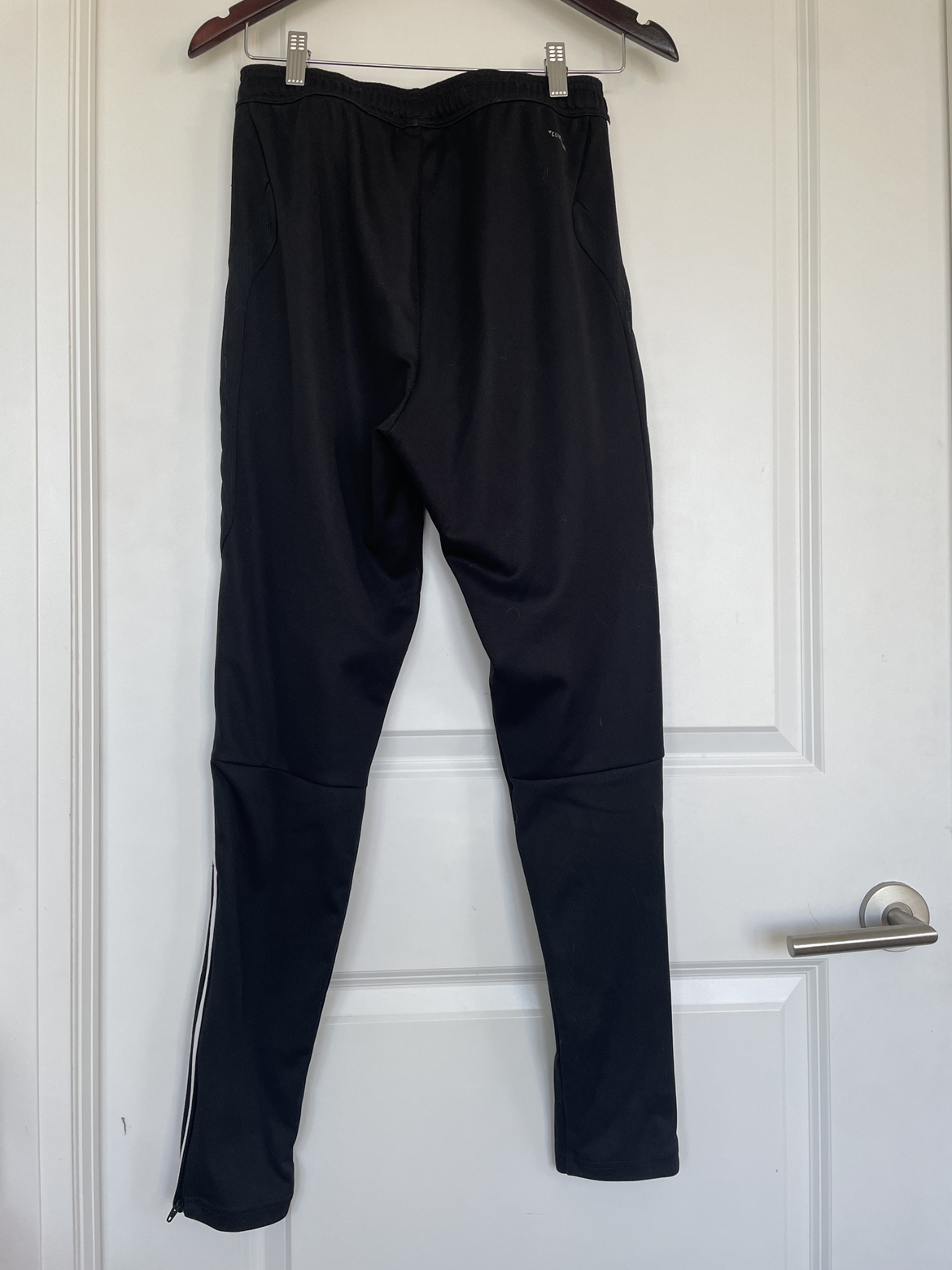 Black Slim Fit Adidas Trackpants image indicator(3)