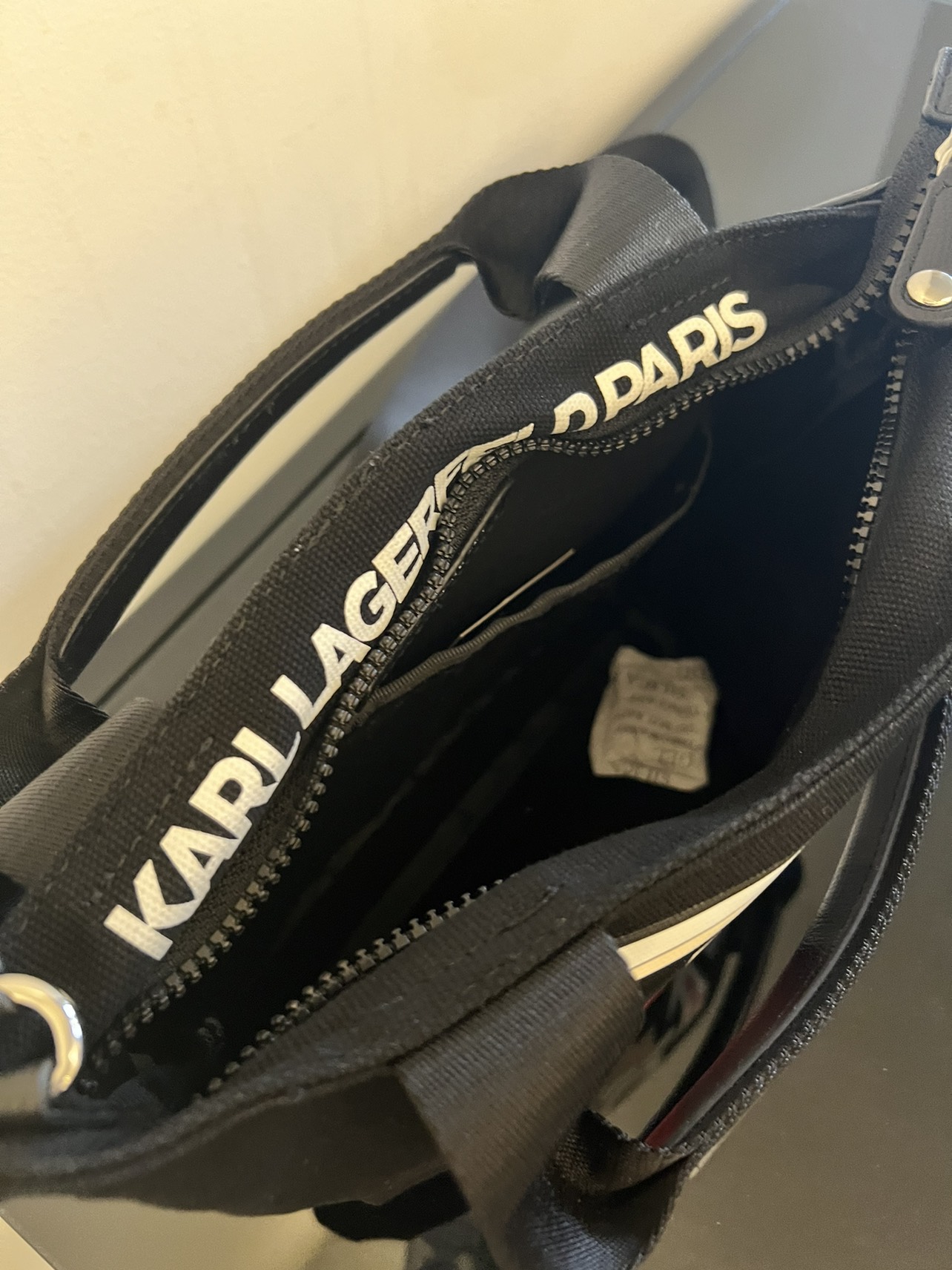 Karl Lagerfeld Logo Canvas Tote Bag image indicator(3)