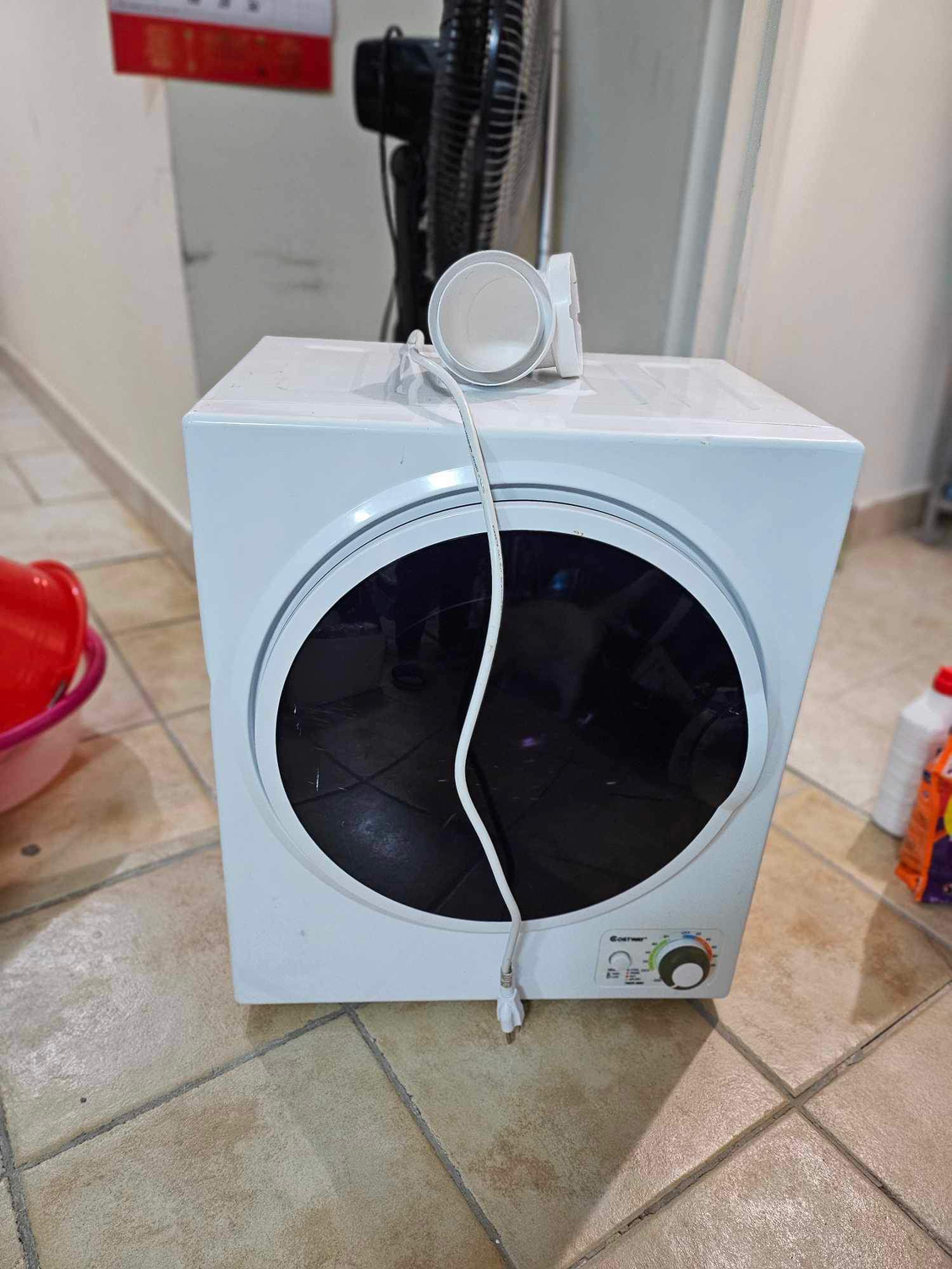 COSTWAY Compact Laundry Dryer, 110V Electric Portable Clothes 🥕 thumbnail