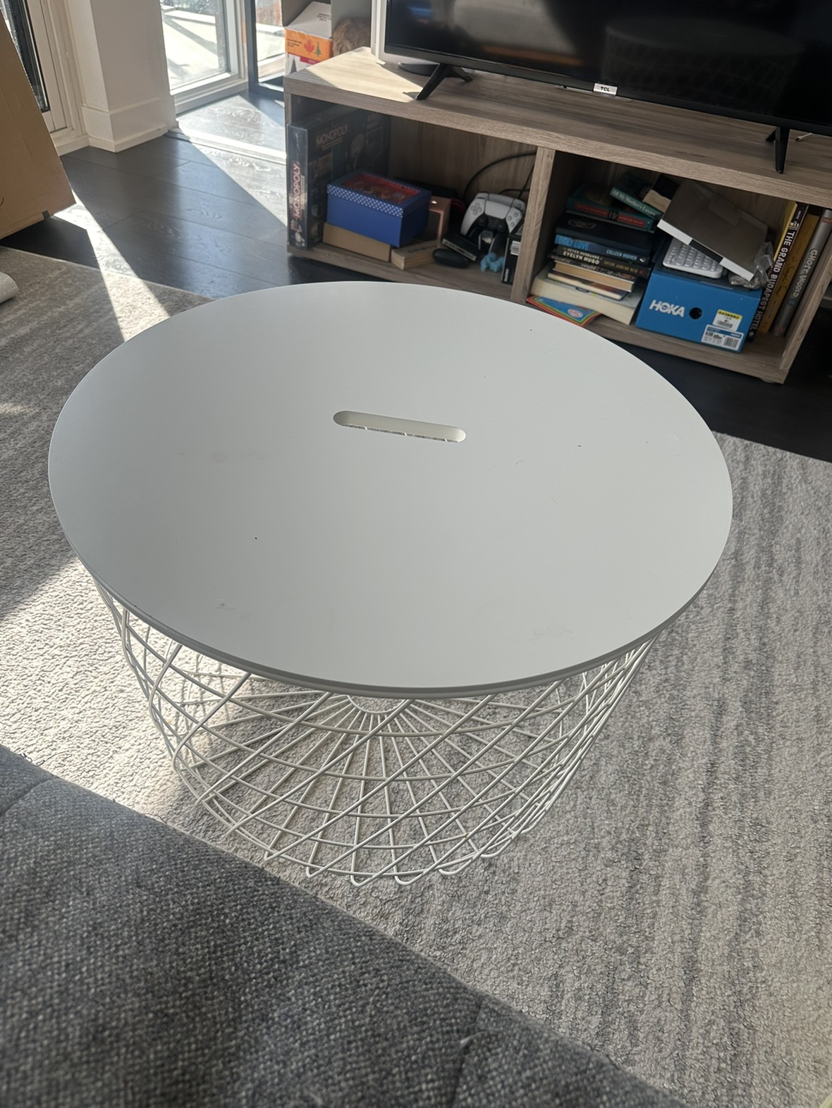 IKEA basket coffee table