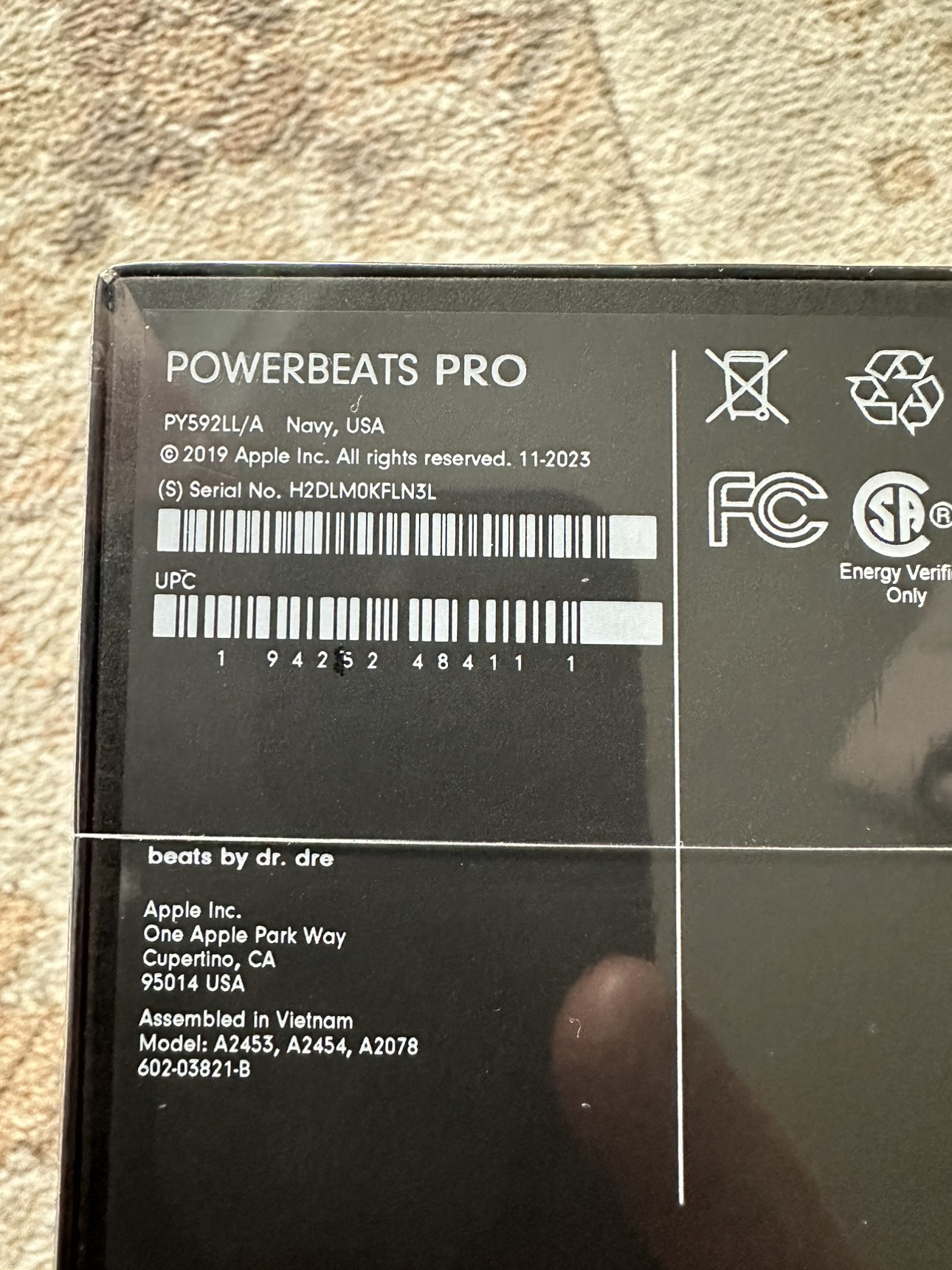 BNIB BeatsByDre Powerbeats PRO Navy - photo 3
