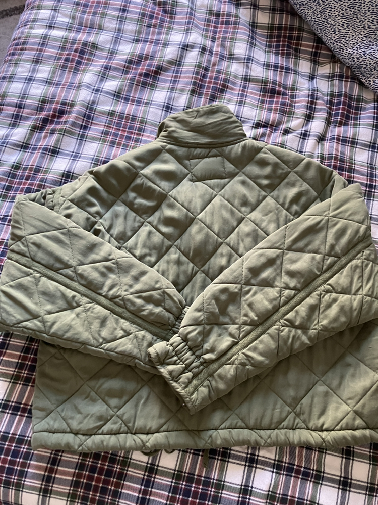 Cropped quilted jacket - photo 2