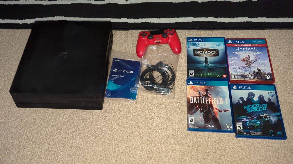 playstation 4 pro 1 tb with box