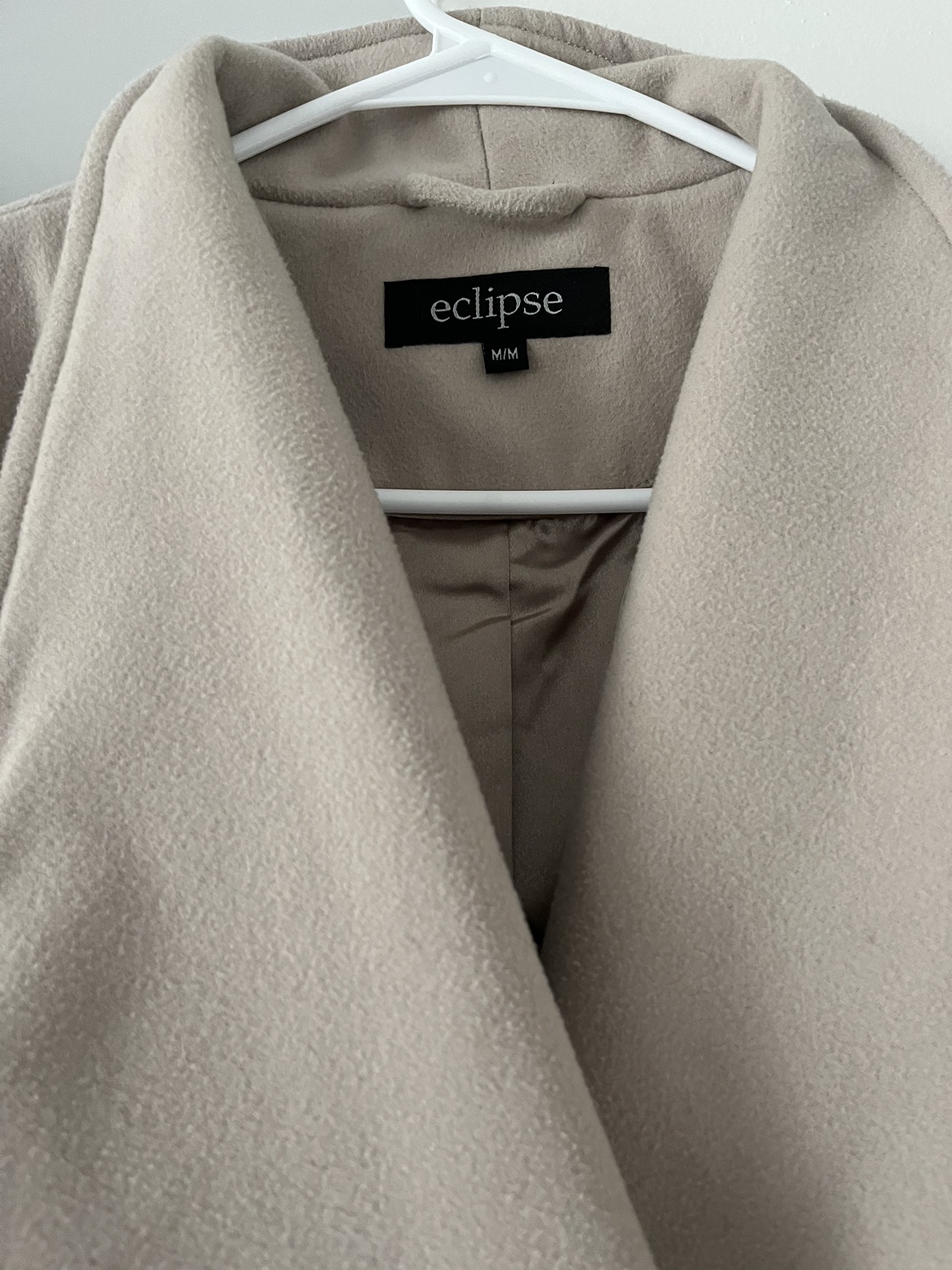 Beige fall coat spring jacket image indicator(3)