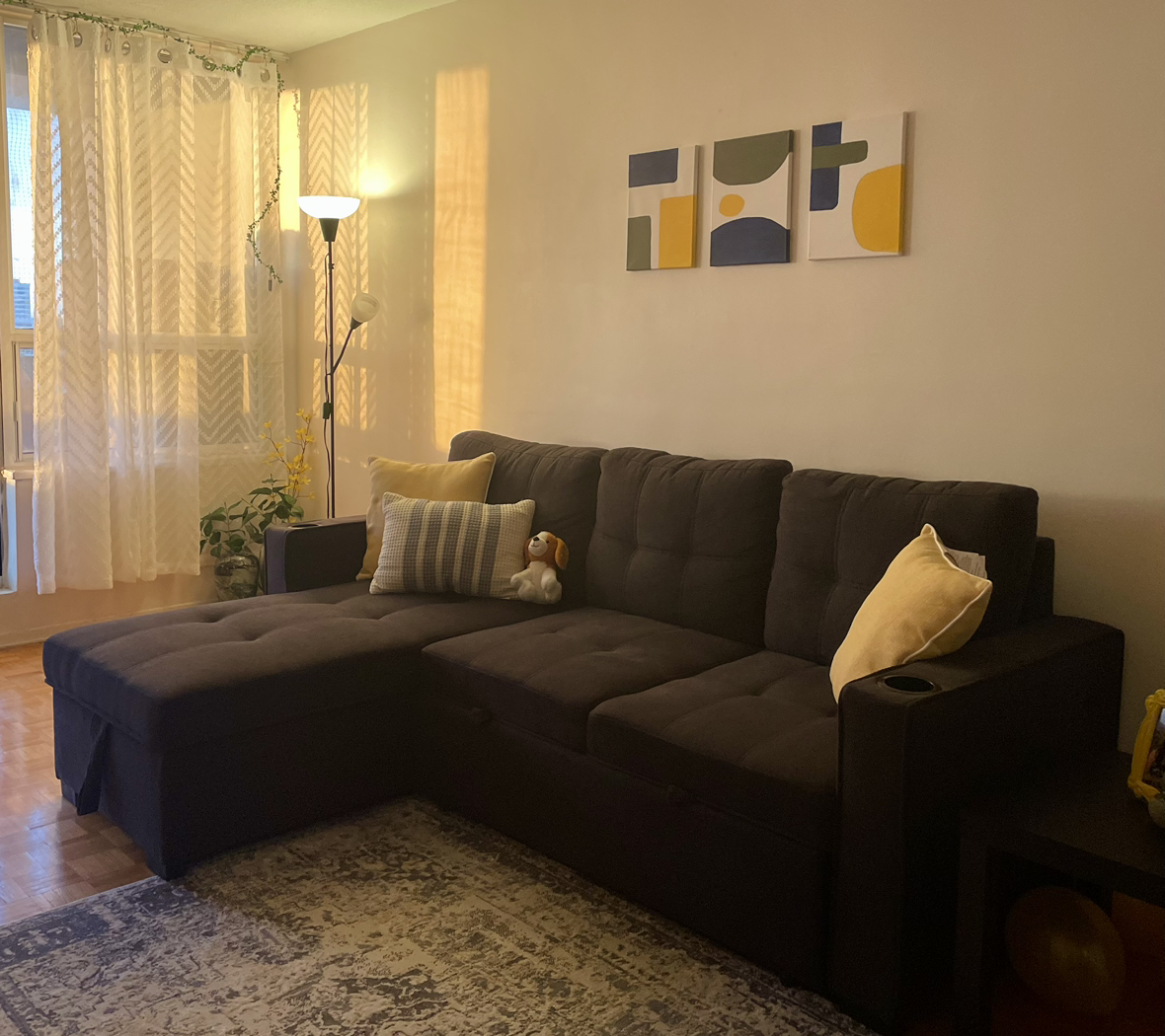 Sectional Sofa Bed with storage - photo 2