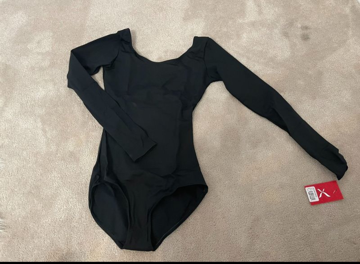 Women’s size medium black Capezio dance leotard thumbnail