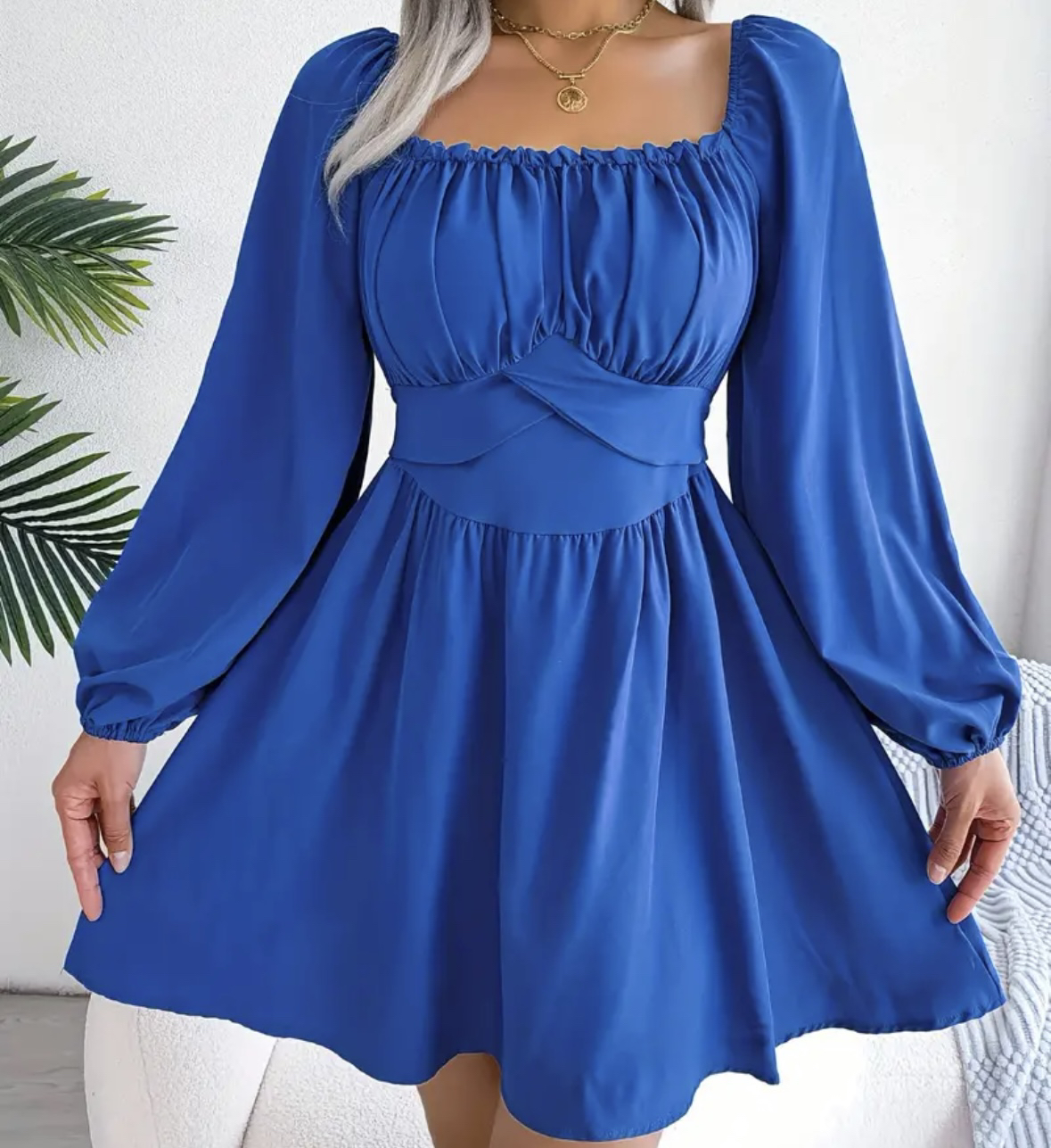 Blue dress