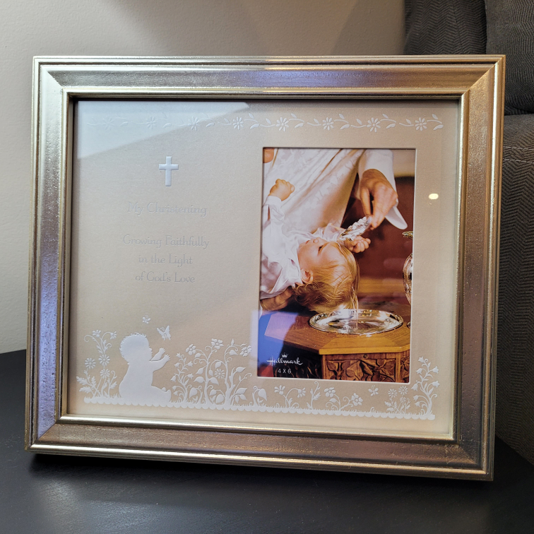 christening Picture frame