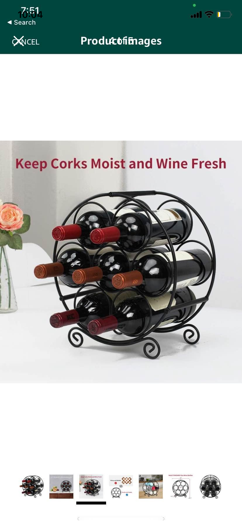 Wine Racks Countertop, 7 Bottles Wine Stand - photo 4