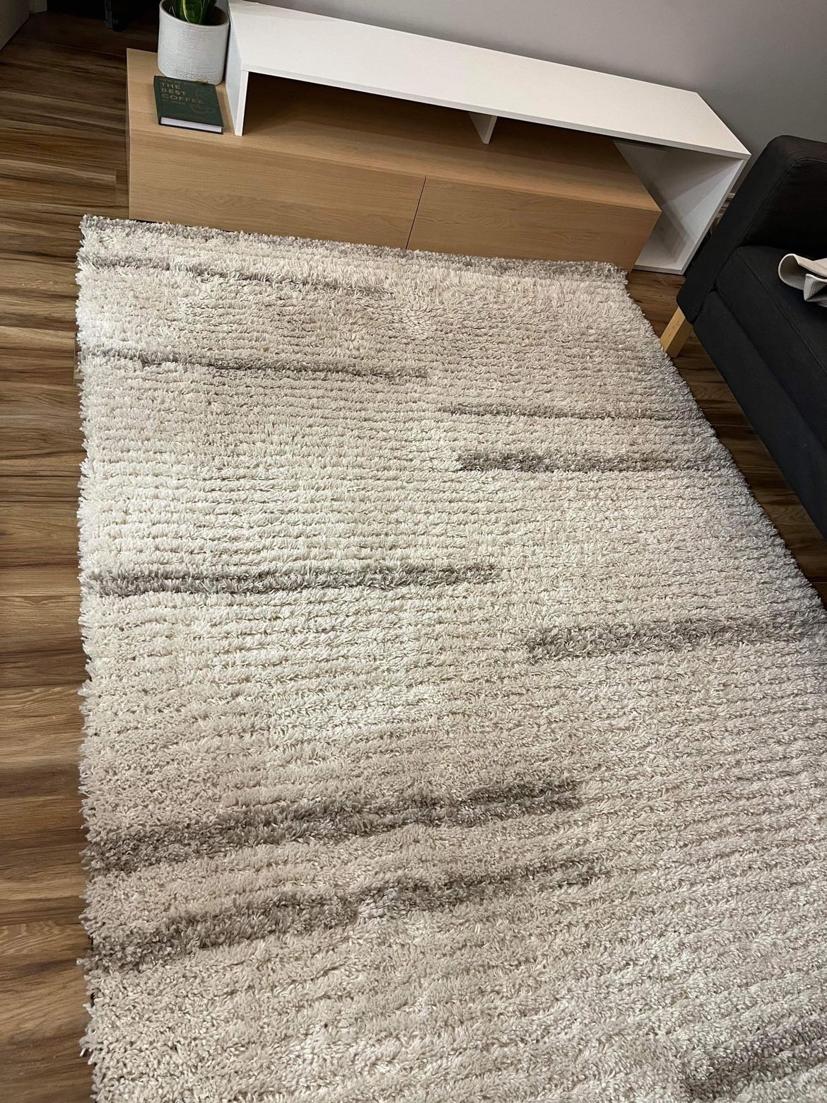 Striped ribbed shag rug from Simons - photo 2