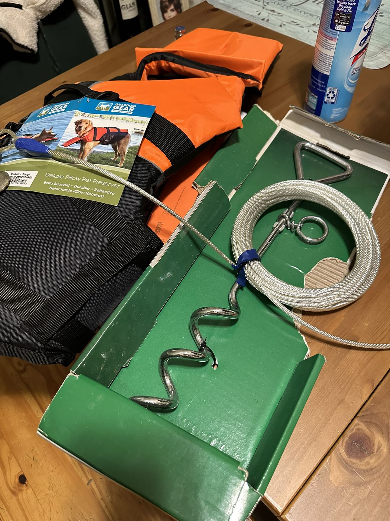 Dog life jacket. Grass tie cable,never used. - photo 2