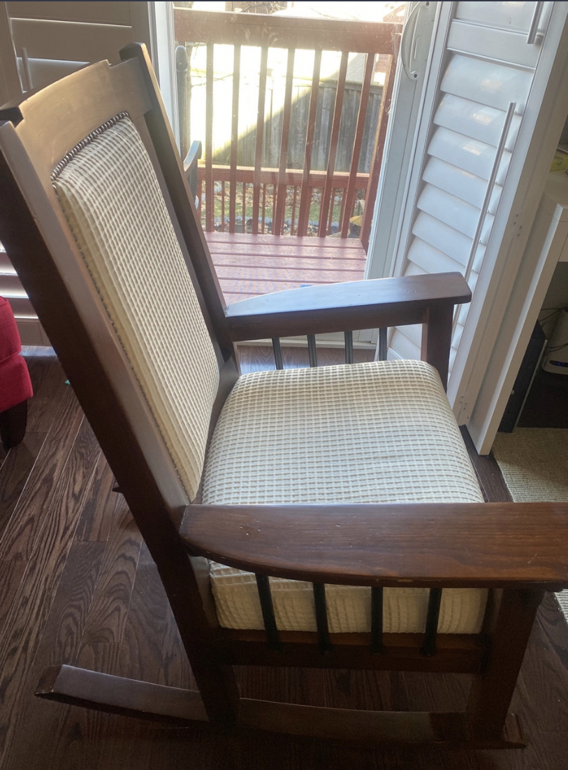 Lexington wooden rocking chair  with cushion seat - photo 3