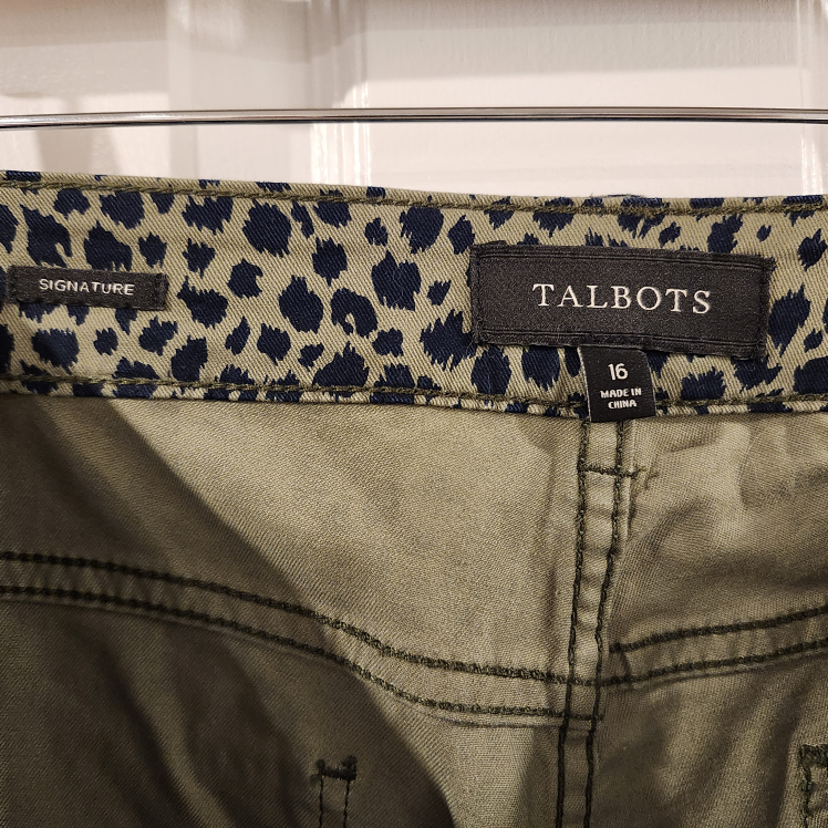 TALBOTS Signature Leopard Print Pants. #size16 #XL. 🐅 image indicator(5)