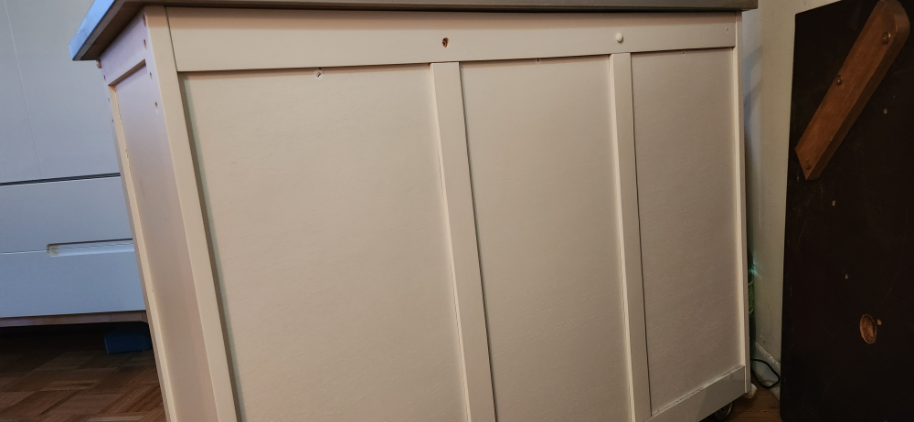 kitchen island with stainless steel top image indicator(9)