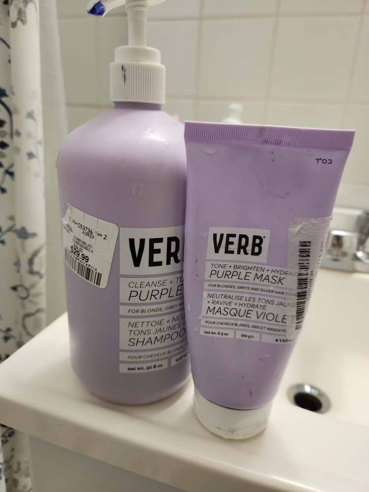 VERB purple Shampoo and hair mask thumbnail