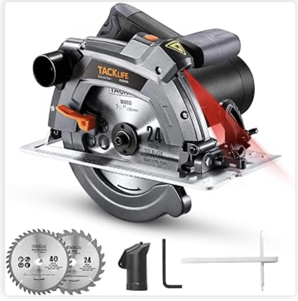 TACKLIFE Advanced Circular Saw With Aluminum Base - photo 2