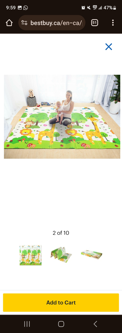 BNIB foldable doubleside play mat image indicator(2)