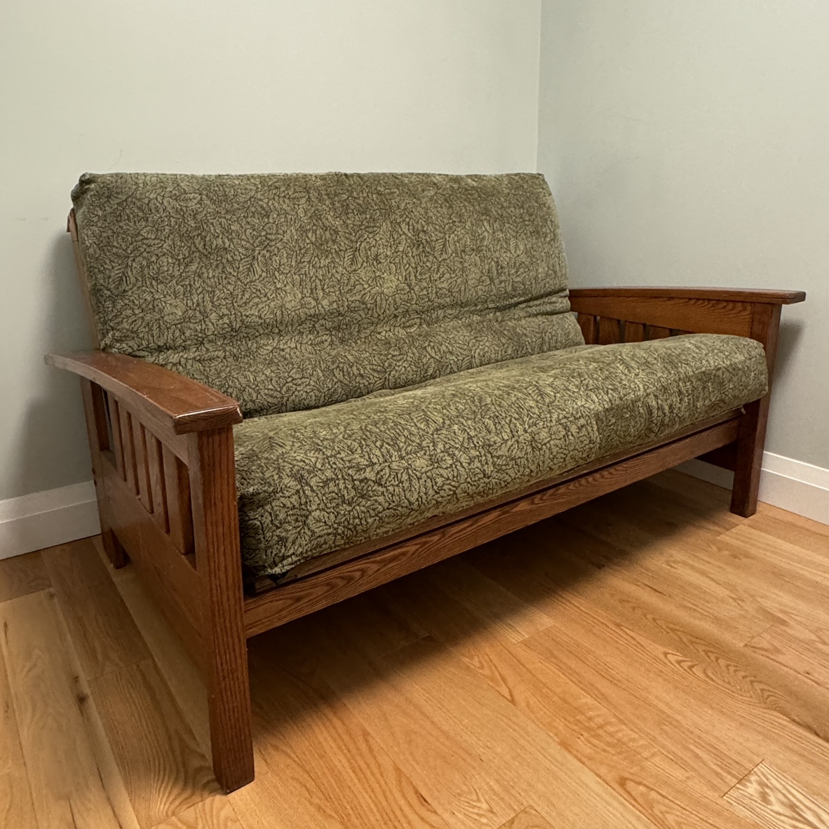 Solid wood futon couch image indicator(6)