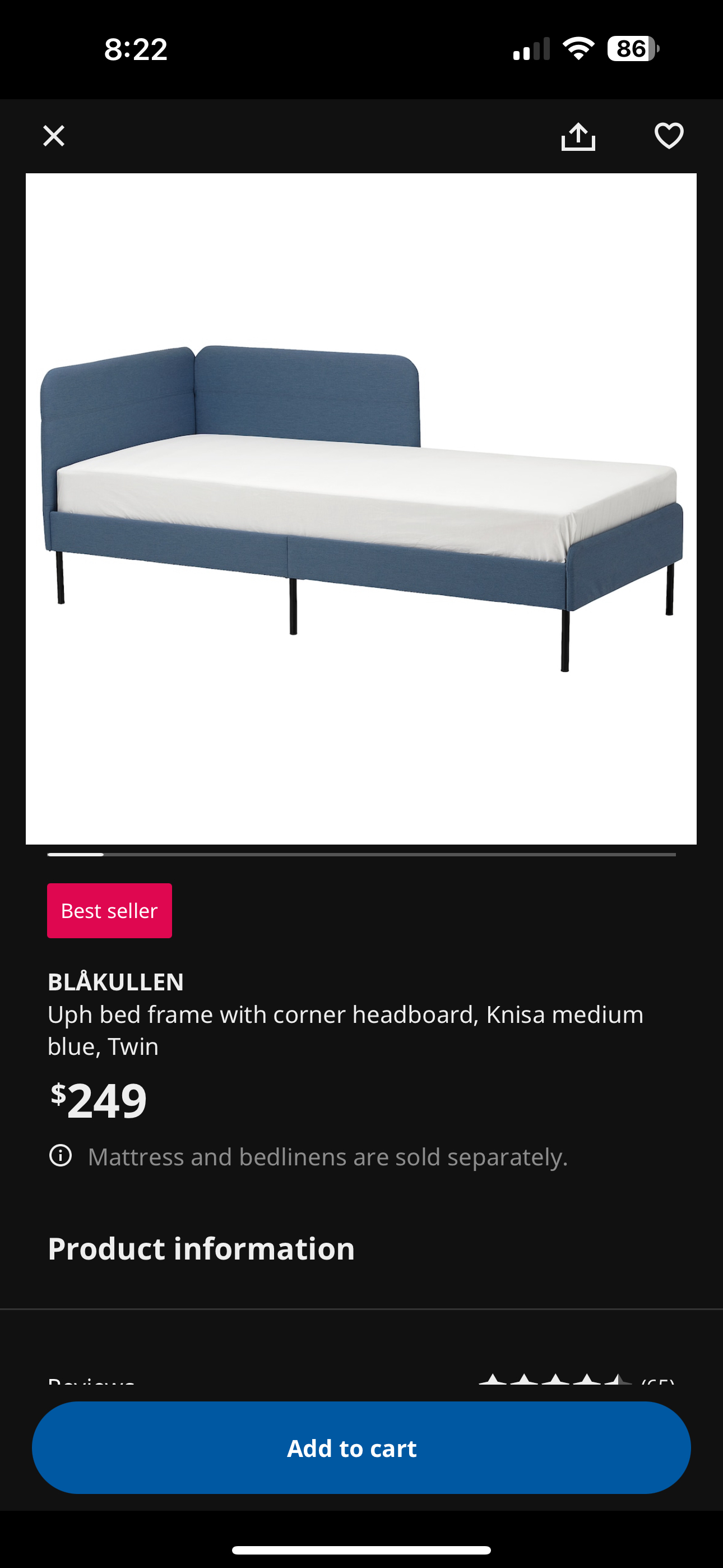 Ikea Blakullen Twin Bed Frame