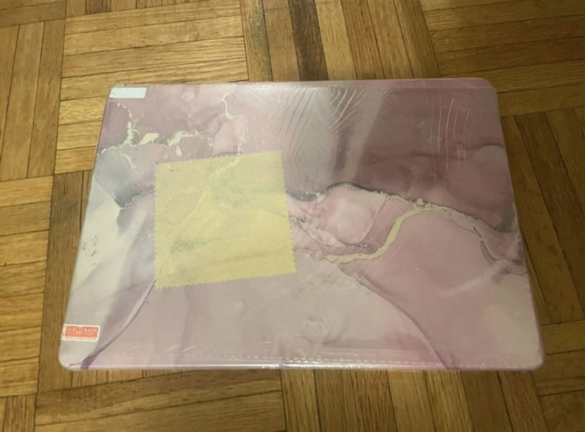 MacBook Pro 14.2” Pink Marble Case & Keyboard Skin