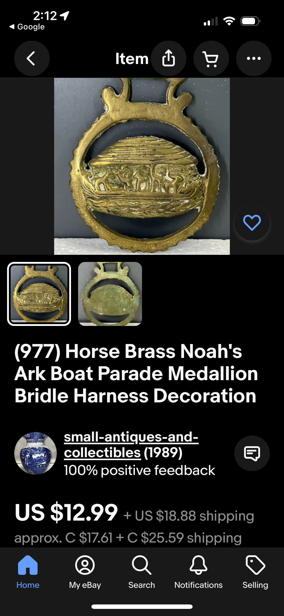 Vintage Horse Solid Brass Lot image indicator(6)