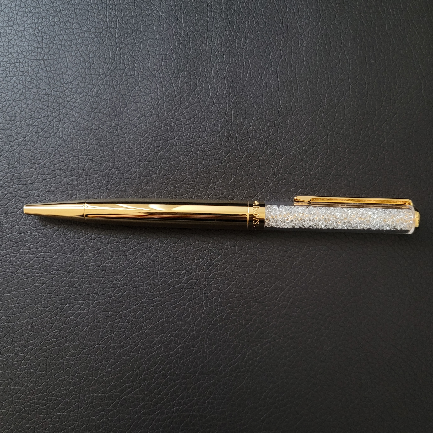 Swarovski ballpoint pen yellow gold color | Final price thumbnail