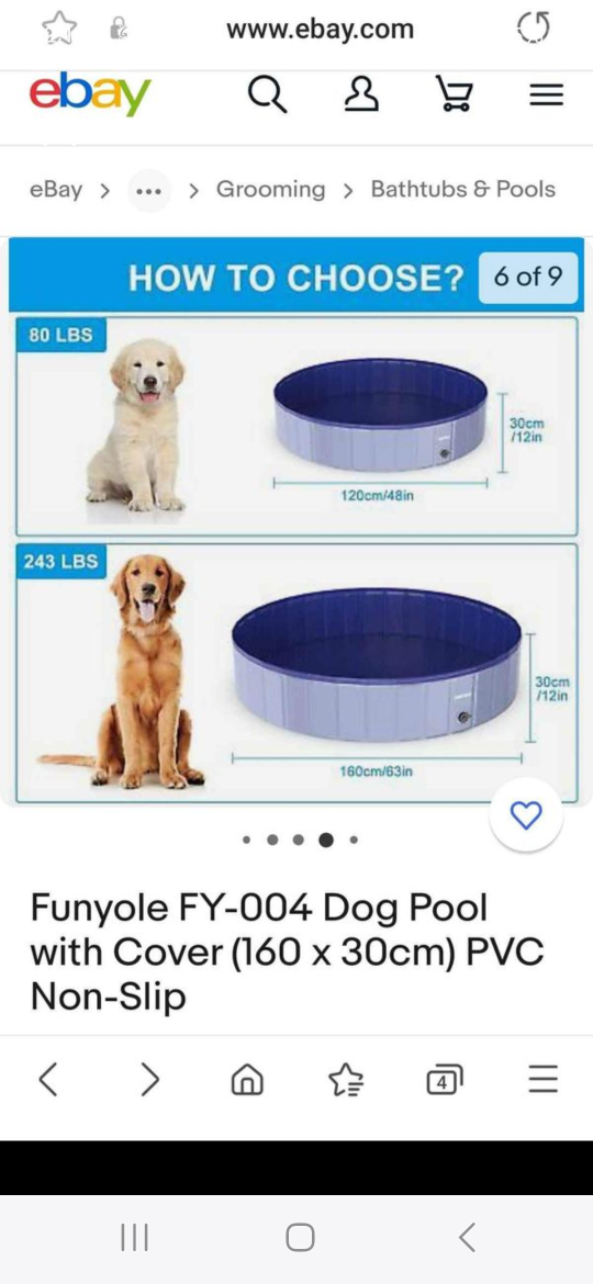 Foldable pet pool .  3 left thumbnail