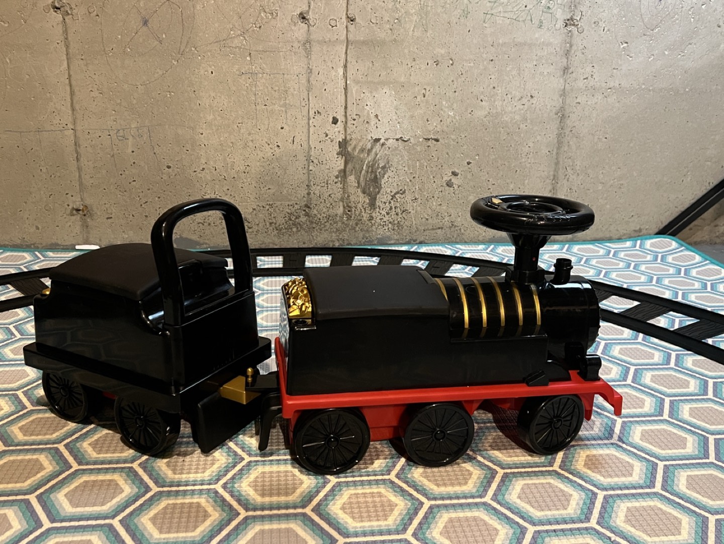 Toy Train with Track- Kids Toy Train (Used) thumbnail