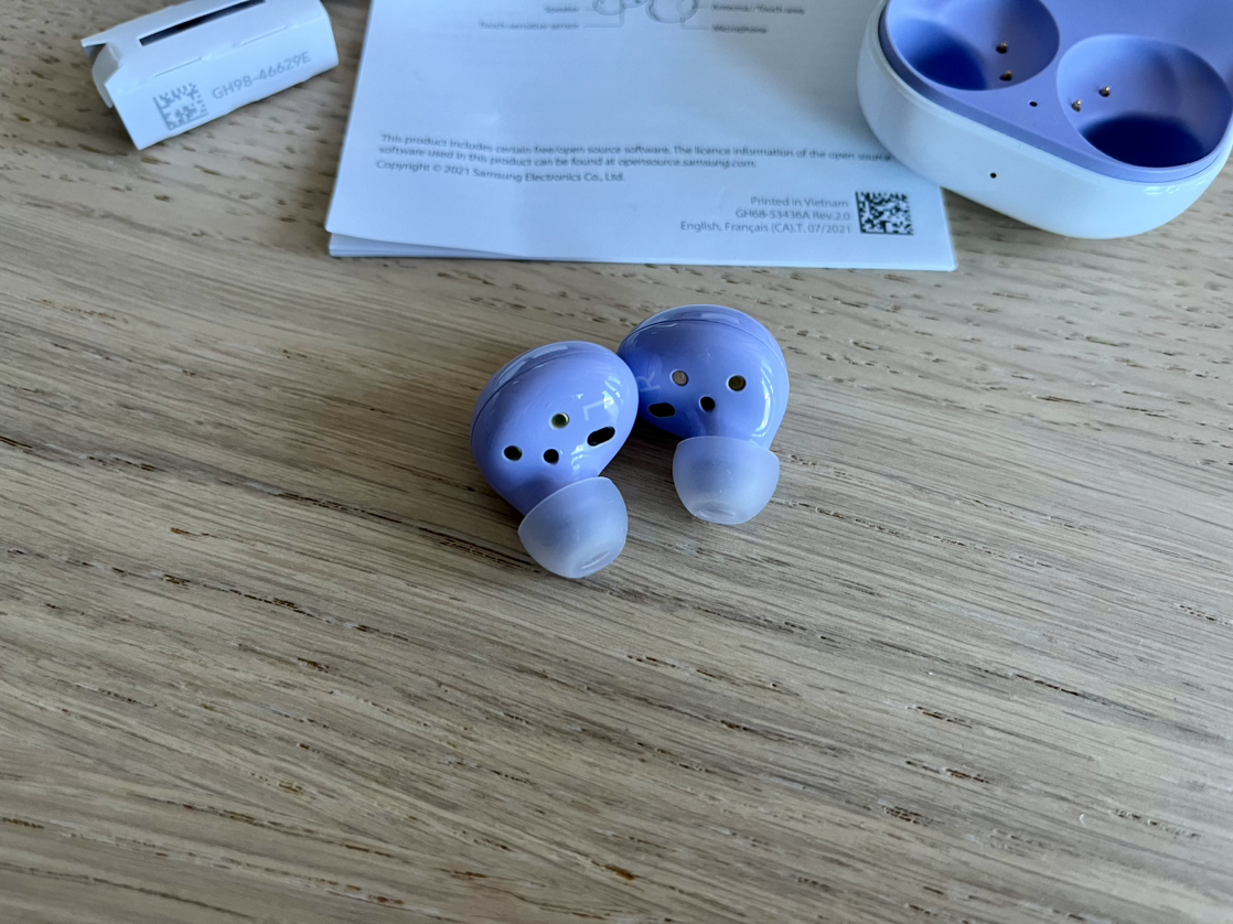 Samsung Galaxy buds 2 lavender | rarely used | no box - photo 2