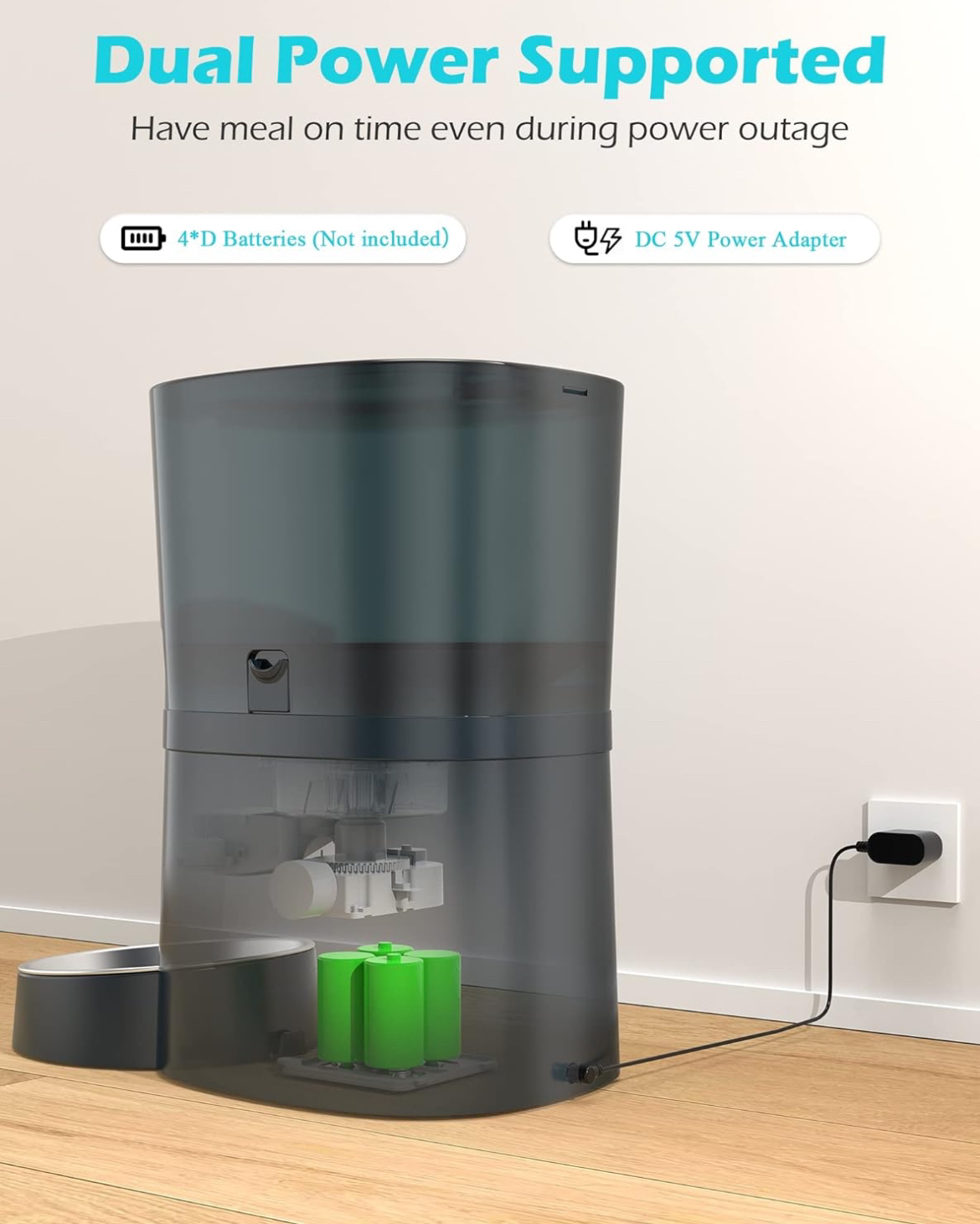 Automatic pet feeder with voice recorder - photo 2