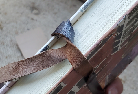 Venice Hardcover Notebook with matching leather bookmark image indicator(3)