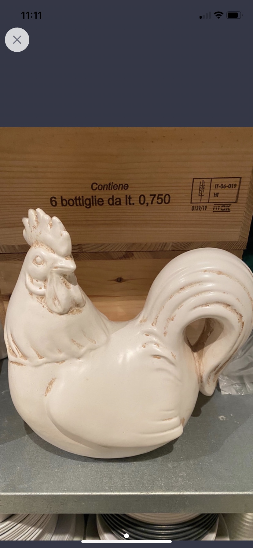 Ceramic rooster