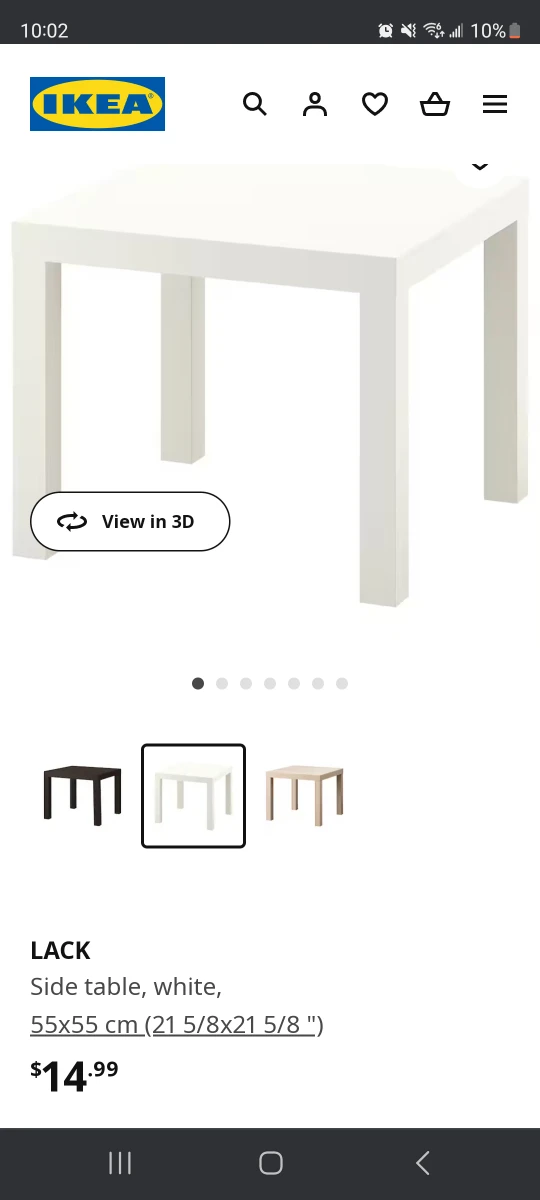 2 LACK Ikea coffee table or nightstand. - photo 3