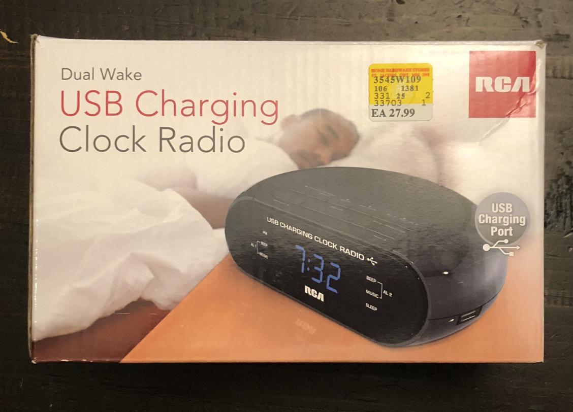 Clock Radio w/USB charging port thumbnail