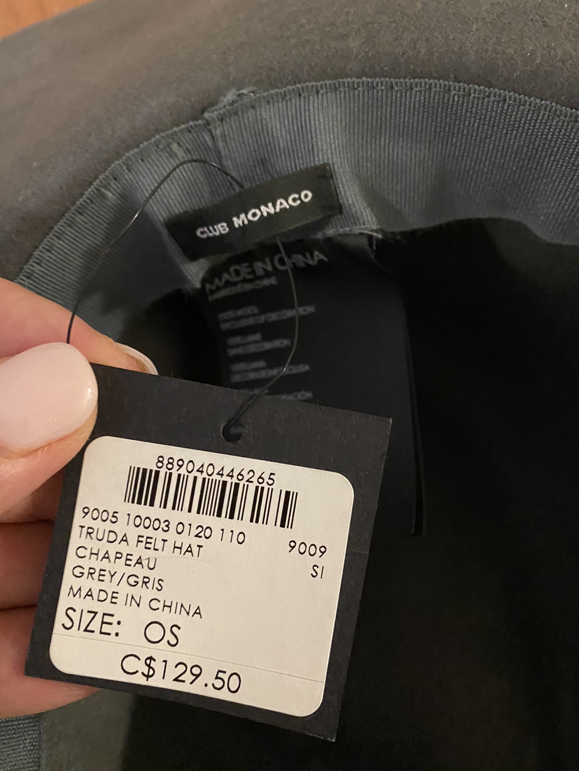 Club Monaco Truda hat - wool, gray - photo 2