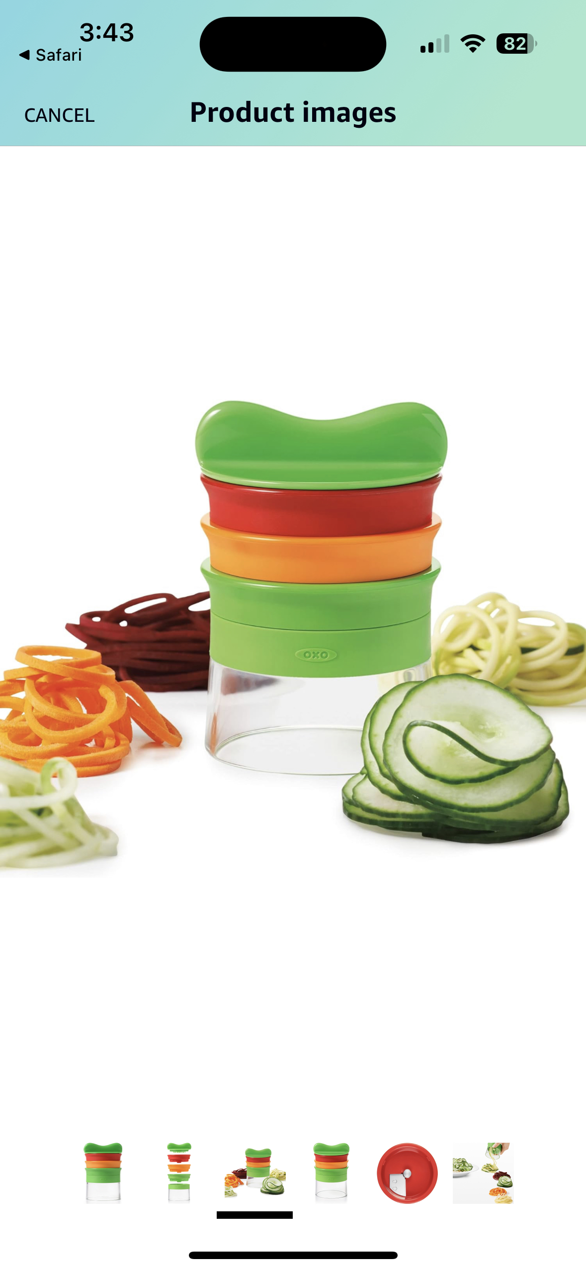 Oxo Good Grips 3-Blade Hand-Held Spiralizer thumbnail