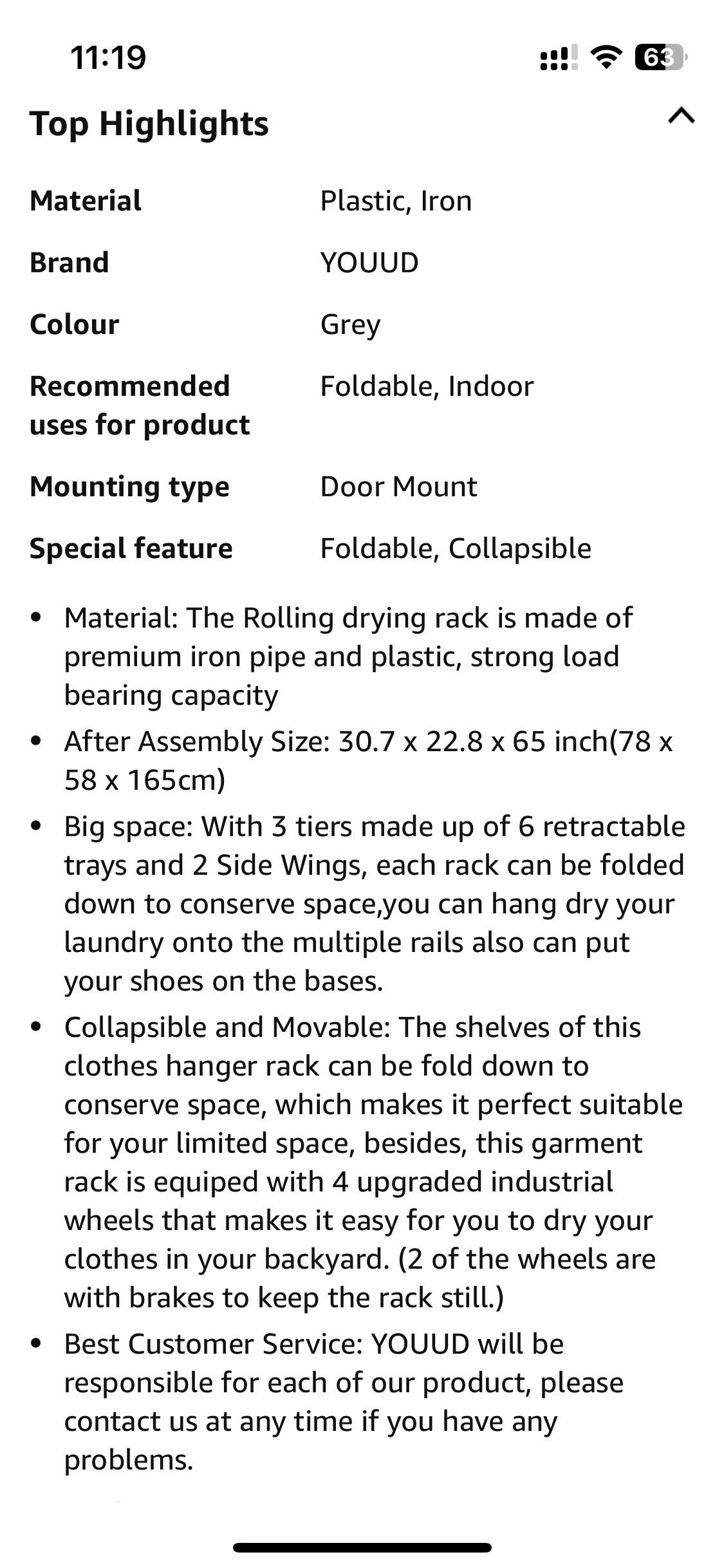 Drying rack image indicator(7)