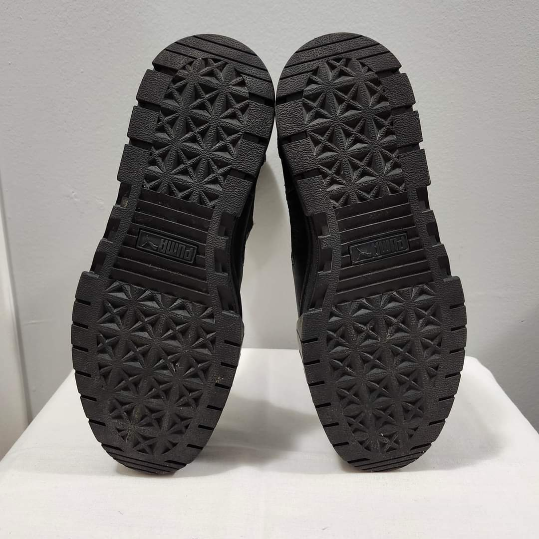 PUMA Mayze Chelsea Black Leather Platform Sneaker Boots. 🥕 image indicator(5)