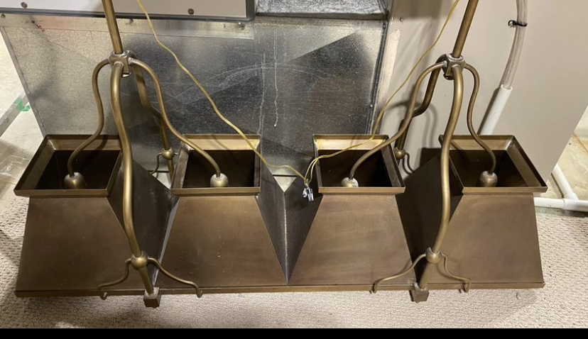 Bronze Billiard table light  49”L X 11”W x12”H - photo 2