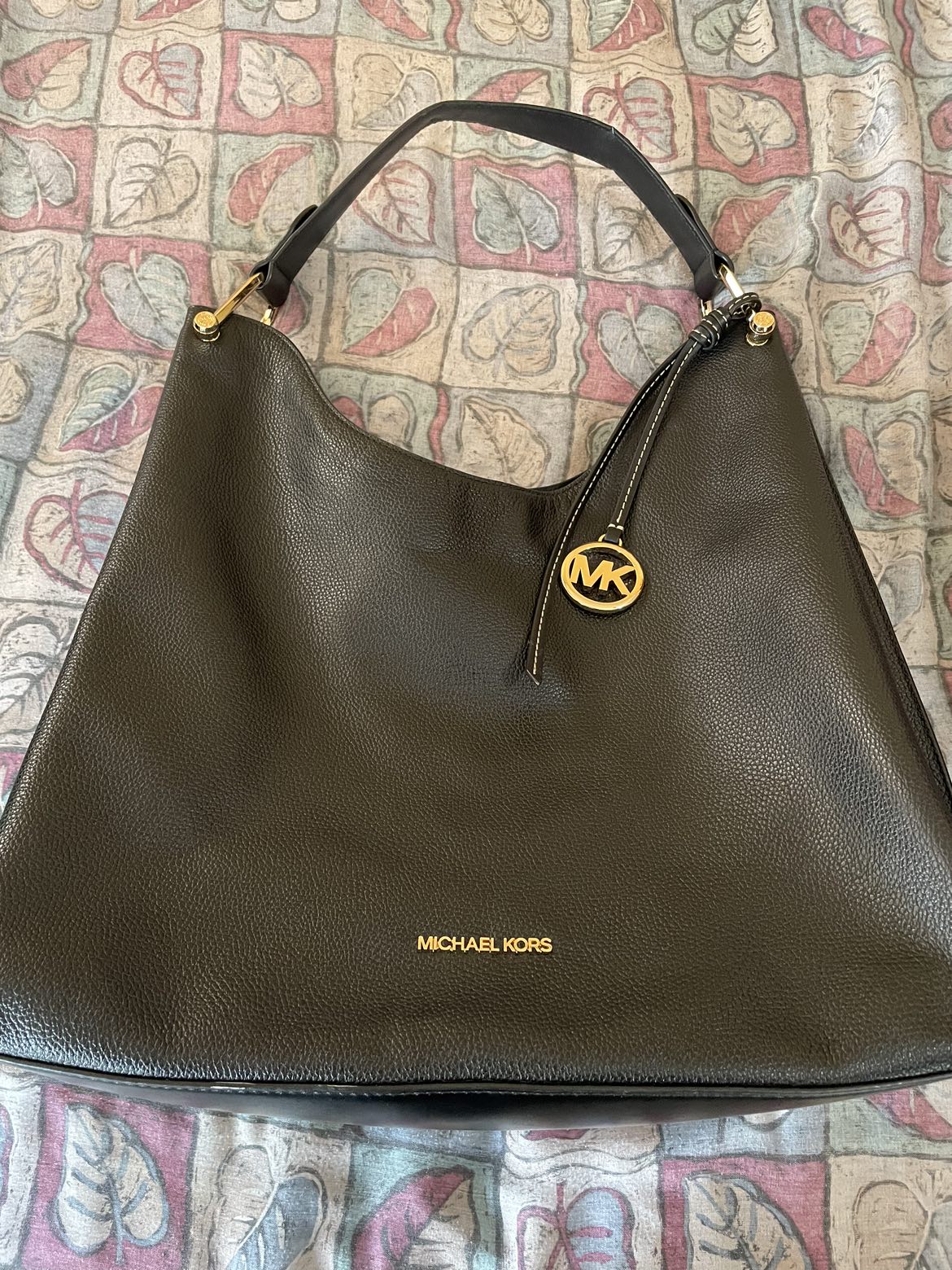 Michael Kors Joan Large Black Leather Slouchy Shoulder