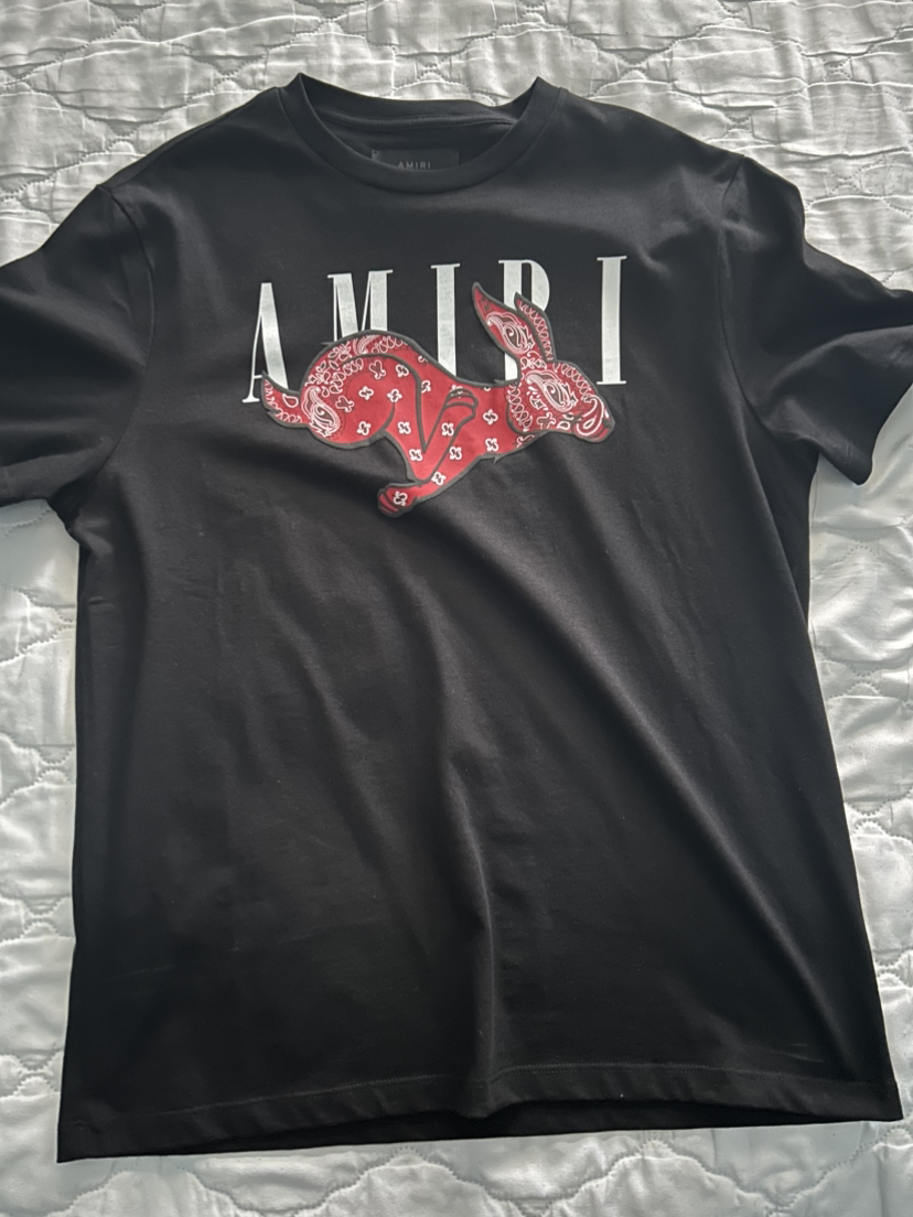Mens Black Amiri T-shirt thumbnail