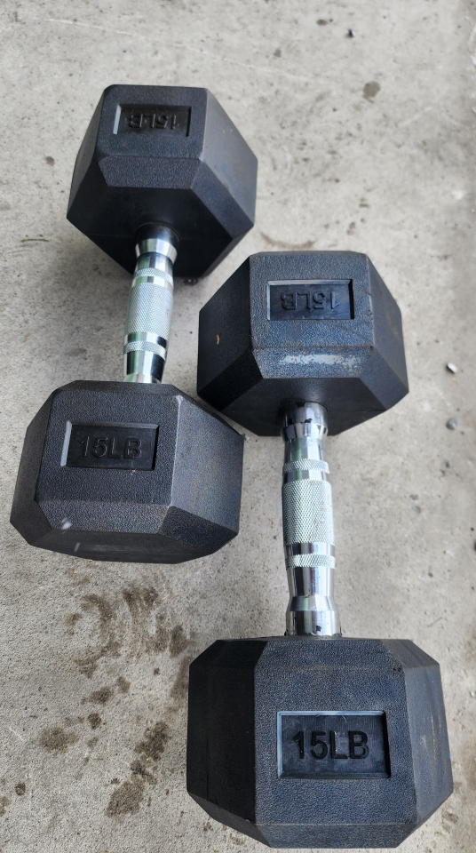 15lb Hex dumbbells thumbnail