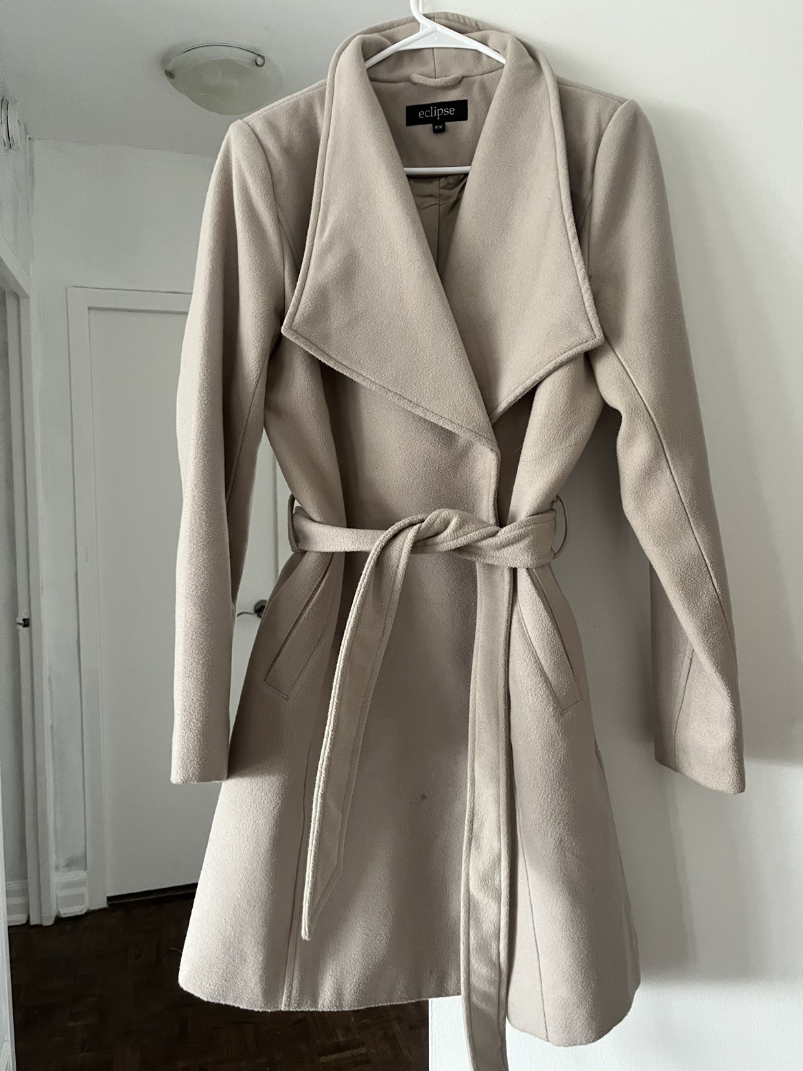 Beige fall coat spring jacket