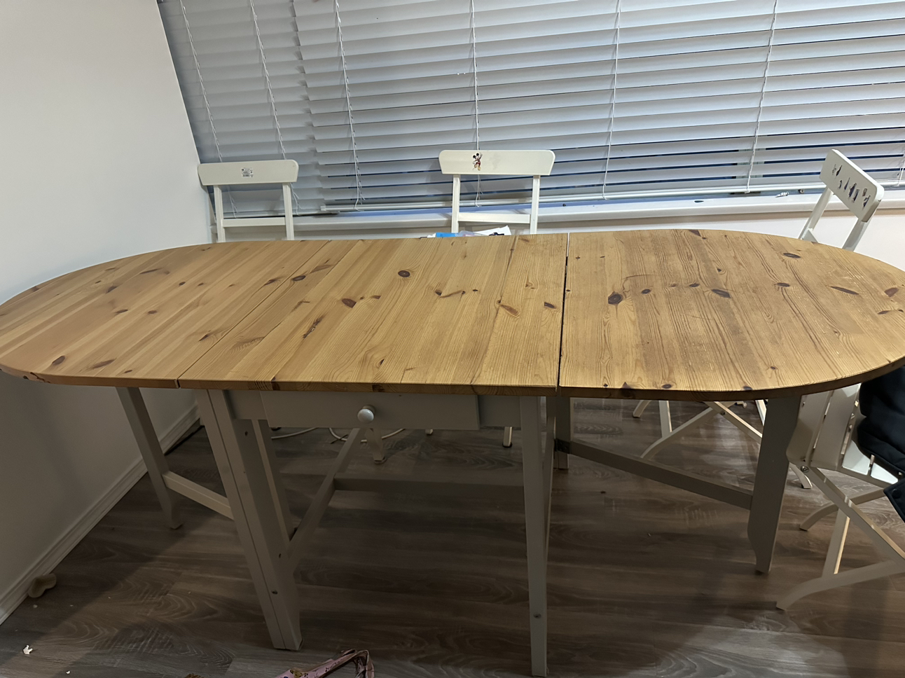 Folding dining table