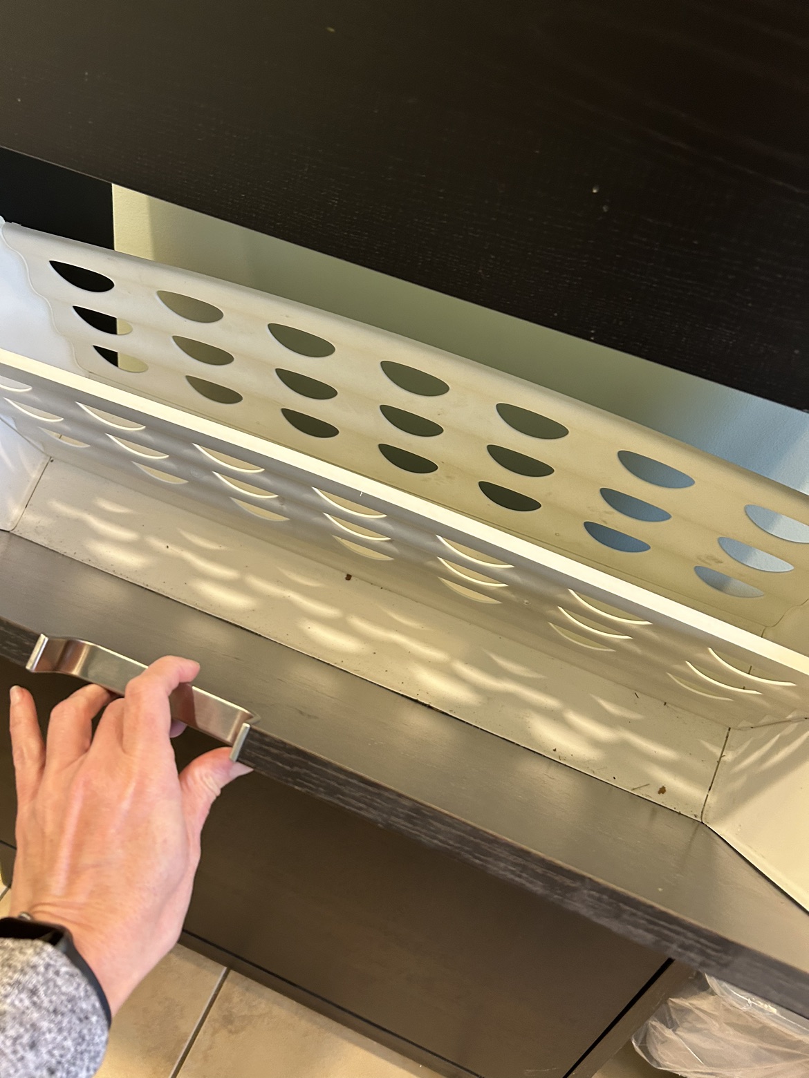 Black IKEA wall shoe storage image indicator(2)