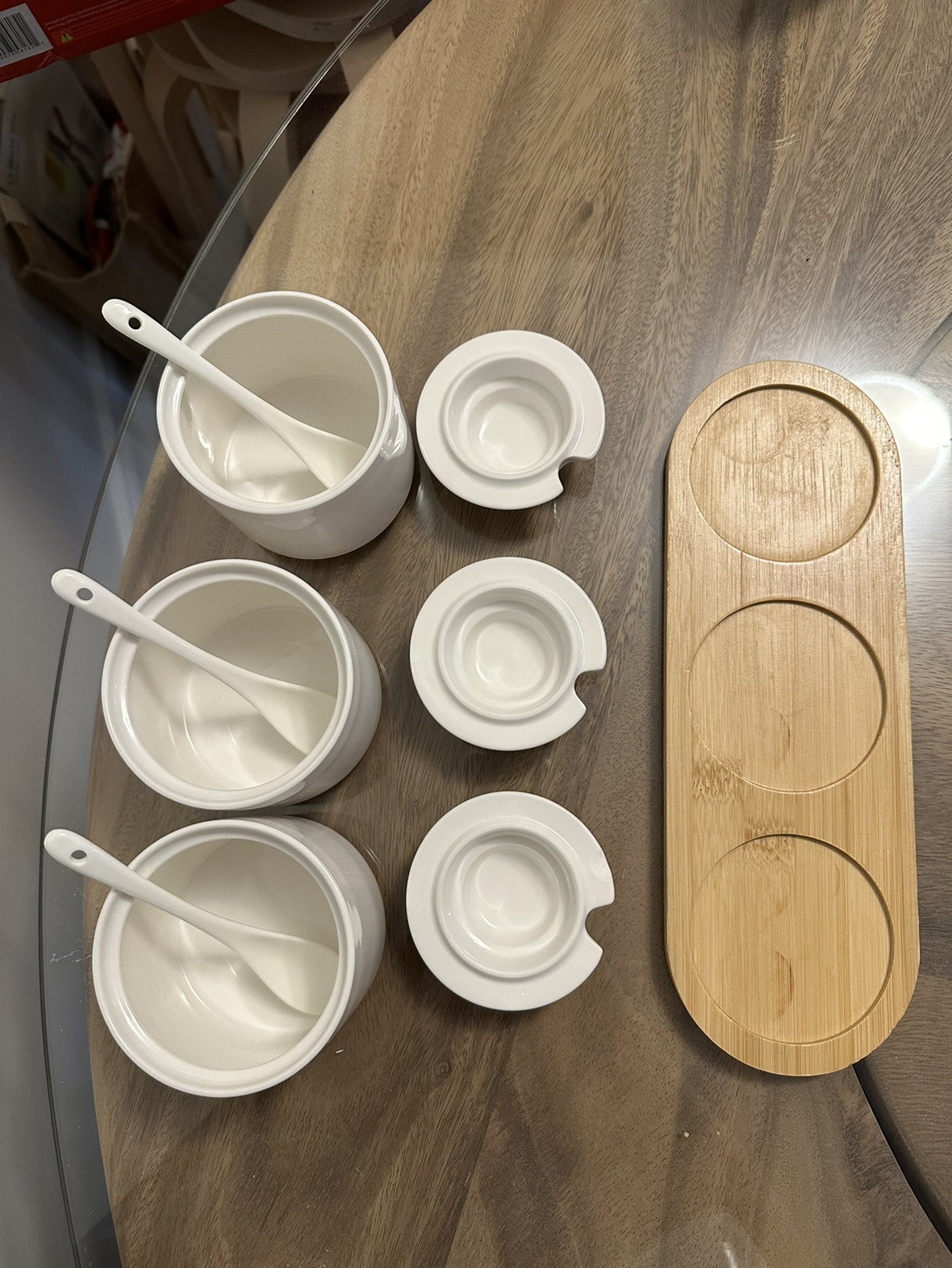 Ceramic Spice Jar Seasoning Container with Lids - photo 3