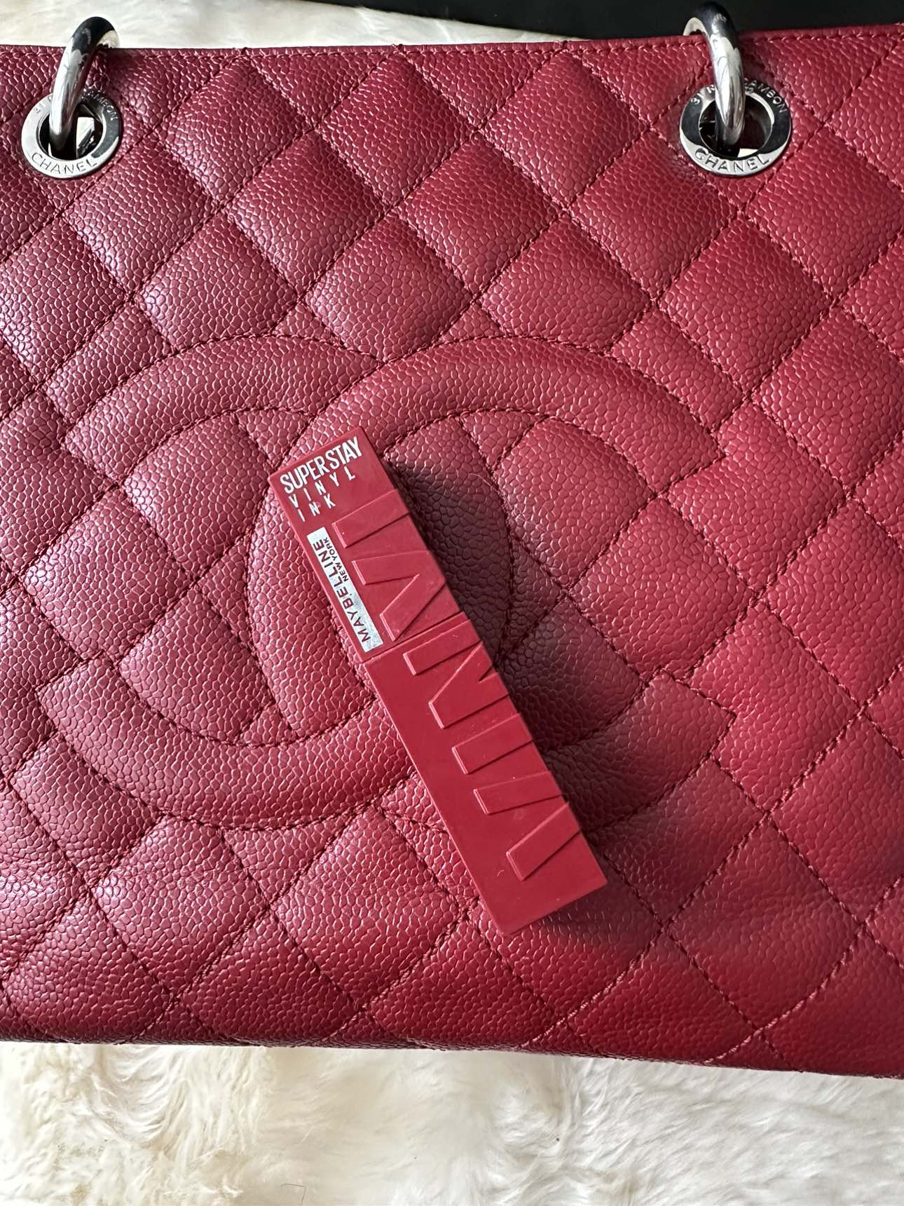 Chanel caviar GST tote with silver hardware image indicator(5)