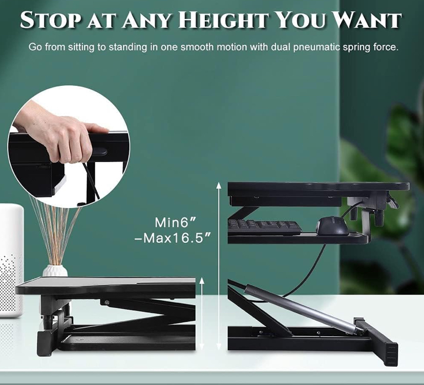 Adjustable standing desk converter - photo 4