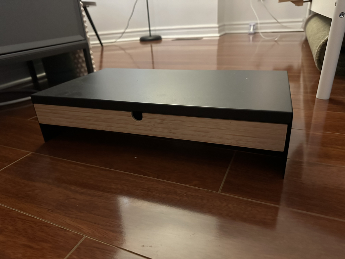 IKEA Elloven Monitor Stand with Drawer